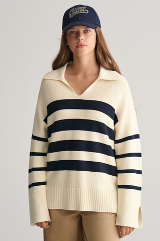 Camisola relaxed - Creme