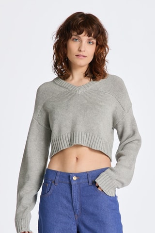 Camisola - Cinzento-claro