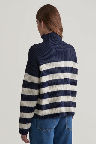 Camisola em lã de cordeiro - Azul-marinho