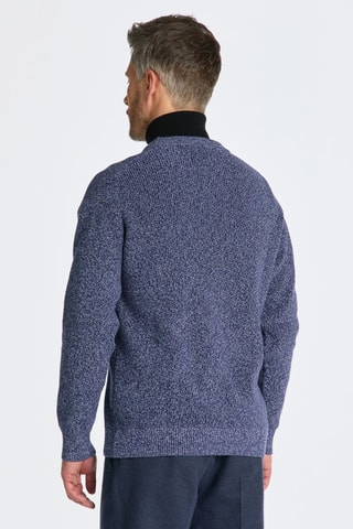 Camisola relaxed - Azul mesclado