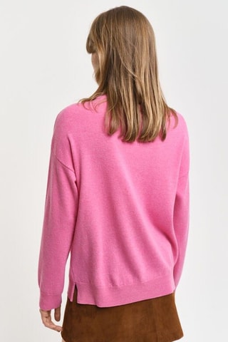 Camisola em lã de cordeiro - Rosa-maquilhagem