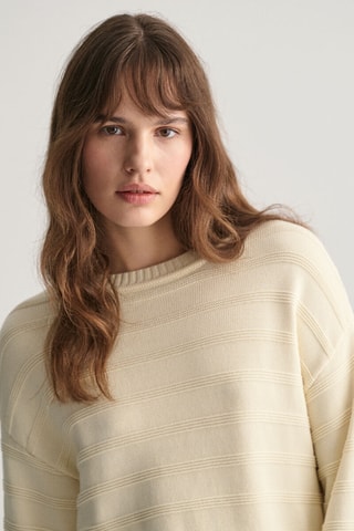 Camisola relaxed em algodão biológico - Creme