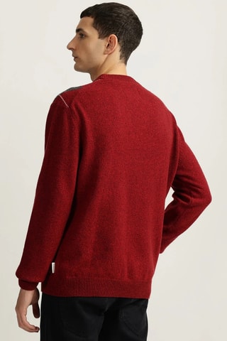 Camisola de lã - Vermelho e amarelo