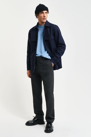 Camisola de lã - Azul-celeste mesclado