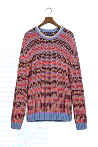 Camisola relaxed - Azul-claro