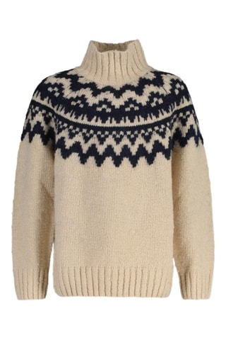 Camisola em lã de cordeiro - Cru