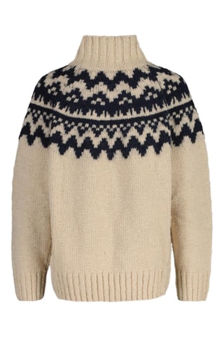 Camisola em lã de cordeiro - Cru