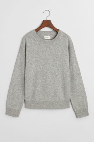 Pull regular en laine - Gris