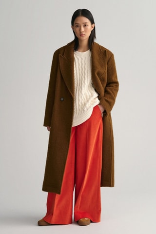 Camisola oversize em lã merino - Creme