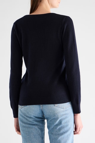 Camisola de lã - Azul-marinho