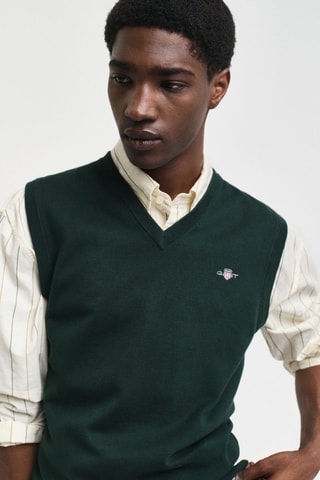 Camisola regular sem mangas - Verde-escuro