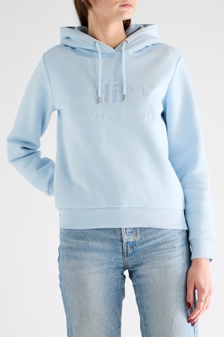 Sweat com capuz - Azul-celeste