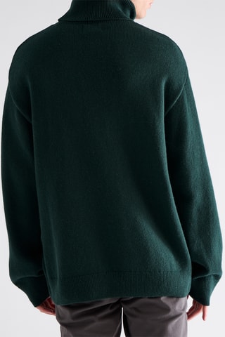 Camisola de lã - Verde-escuro