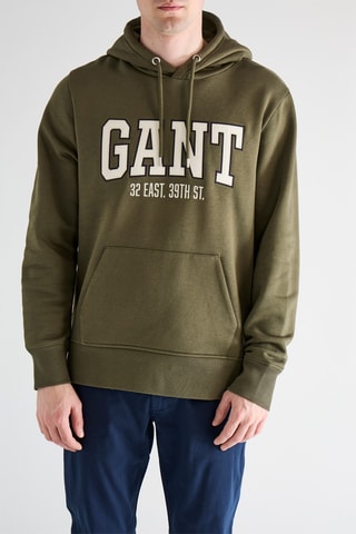 Camisola com capuz - Verde-caqui