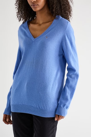 Camisola em lã - Azul