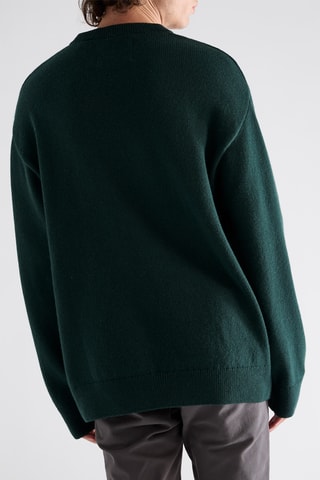 Camisola de lã - Verde-escuro