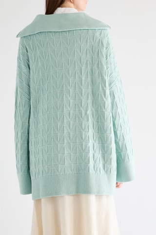 Camisola de lã merino - Turquesa