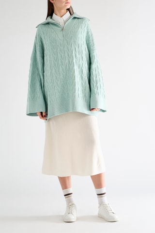 Camisola de lã merino - Turquesa