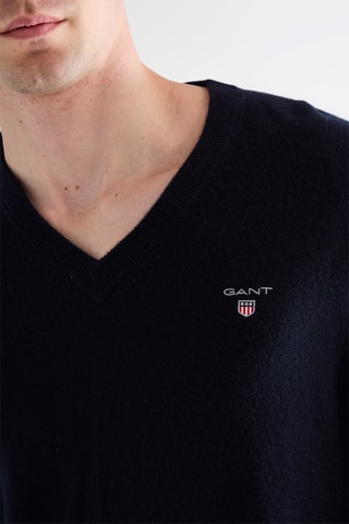 Camisola de lã - Azul-marinho