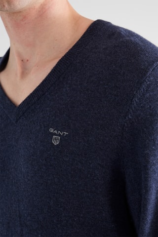 Camisola de lã - Azul-marinho