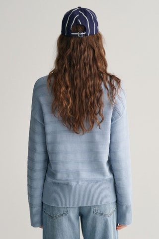 Camisola relaxed em algodão biológico - Azul-claro