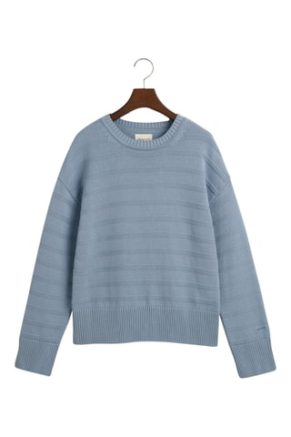 Camisola relaxed em algodão biológico - Azul-claro