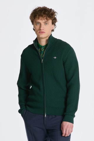 Casaco regular - Verde-escuro