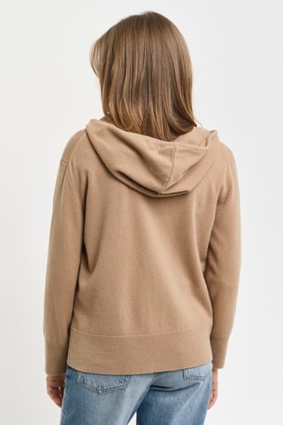 Casaco regular em lã de cordeiro - Bege