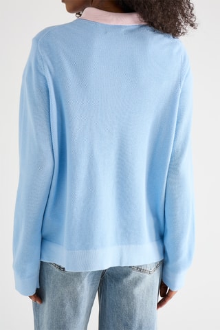 Casaco de malha - Azul-celeste