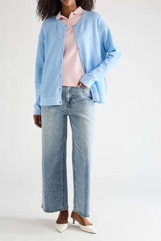 Casaco de malha - Azul-celeste