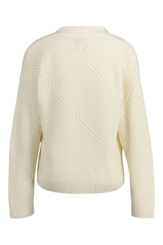 Casaco de malha - Creme