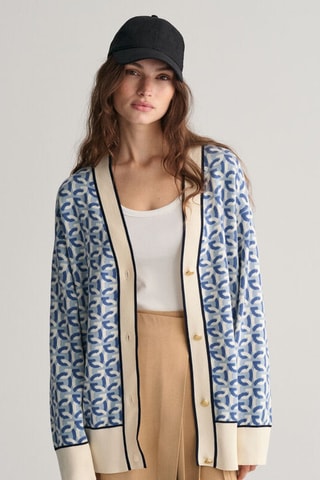 Casaco regular em algodão biológico - Azul