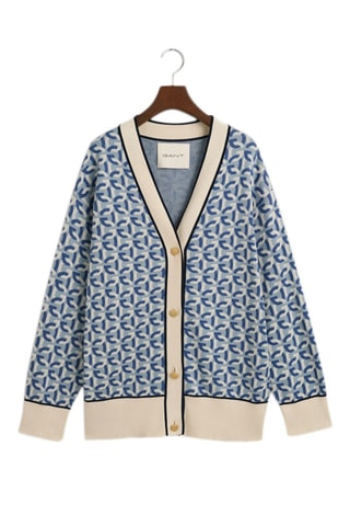 Casaco regular em algodão biológico - Azul