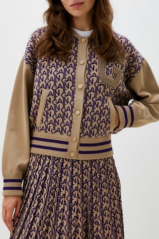 Casaco de malha regular - Bege