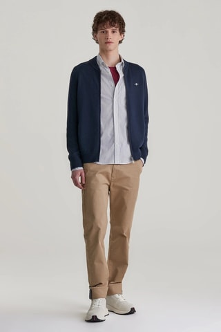 Casaco em lã merino - Azul-marinho