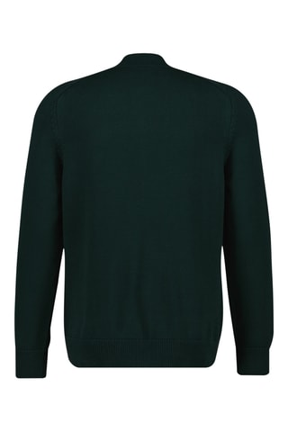 Casaco regular em lã merino - Verde-escuro