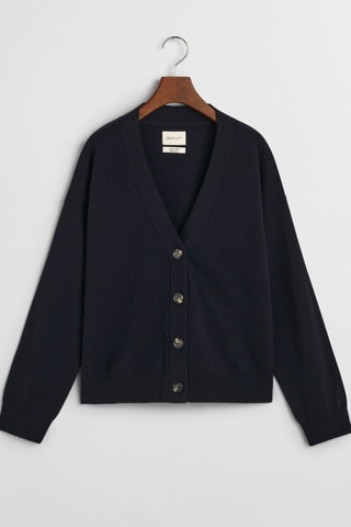 Casaco em lã de cordeiro - Azul-marinho