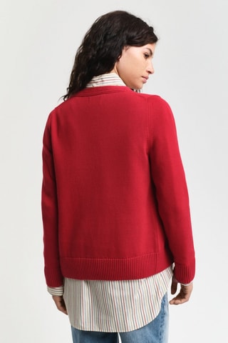 Casaco em algodão biológico - Vermelho