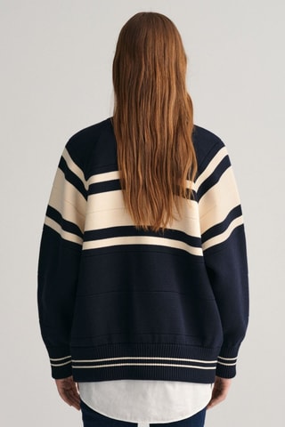 Casaco de malha oversize - Azul-marinho