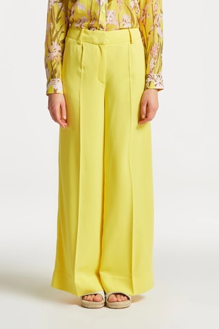 Calças wide legs - Amarelo