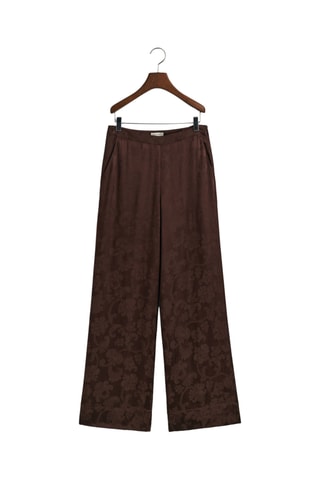 Calças wide legs - Castanho