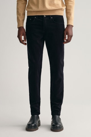 Calças slim - Azul-escuro