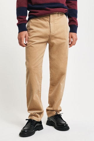 Calças chino slim - Bege