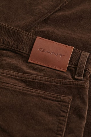 Calças regular - Castanho