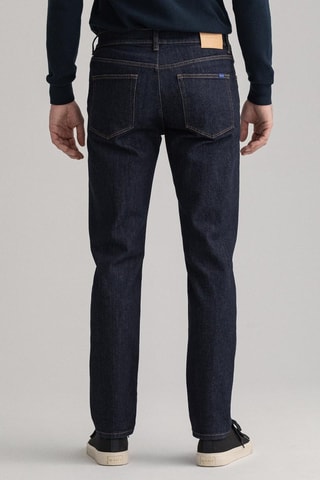 Calças de ganga slim - Azul-escuro