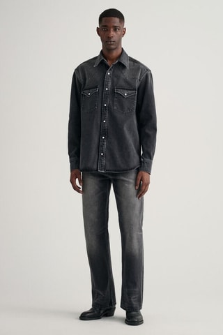 Calças de ganga bootcut - Cinzento