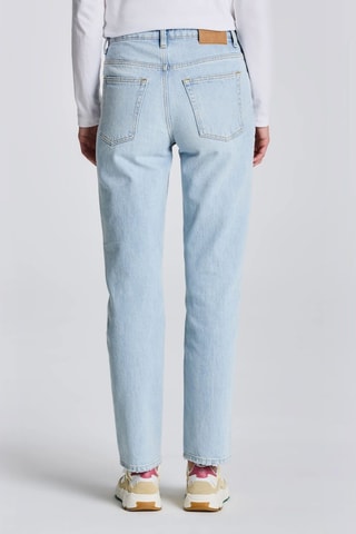 Calças de ganga direitas - Azul-claro