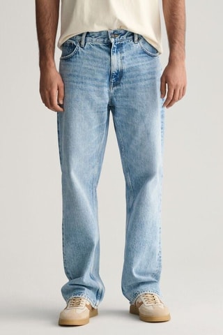 Calças de ganga - Azul-celeste