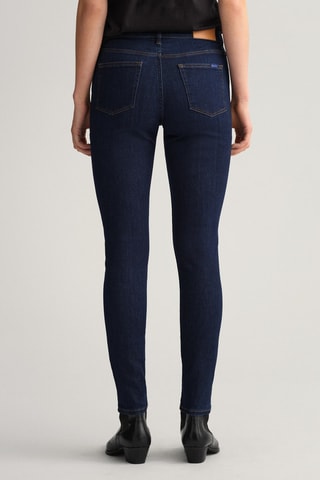 Calças de ganga slim - Azul-escuro