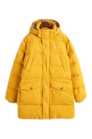 Blusão relaxed com capuz - Amarelo